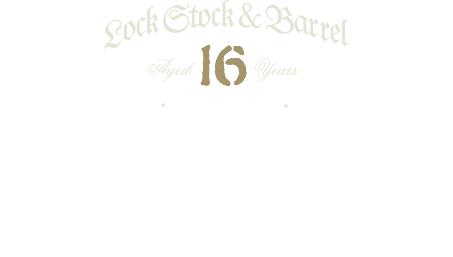 Lock Stock & Barrel aged 16 years straight rye whiskey.  Produced by R.J. Cooper & Son