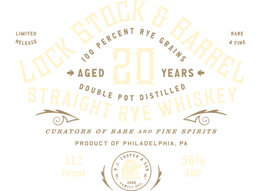 Lock Stock &amp; Barrel aged 20 years straight rye whiskey